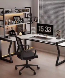 GT04 high-end metal frame L-shaped gaming desk