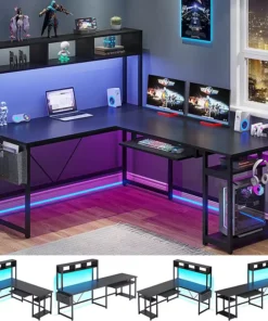 GT14 Flexible Custom L-Shaped Gaming Desk